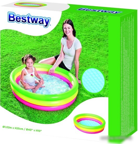 Надувной бассейн Bestway 51104 (102х25)