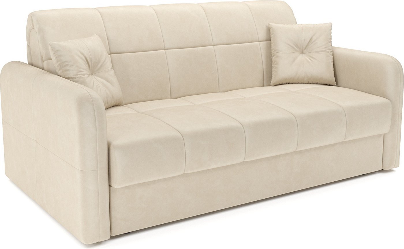 Диван Мебель-АРС Аккордеон Свег НПБ 180x200 (бархат бежевый Star Velvet 6 Light Beige)