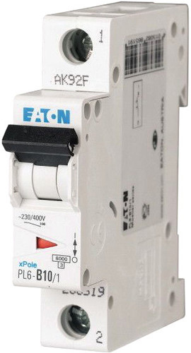 Выключатель автоматический Eaton PL6 1P 10А С 6кА 1M 286531