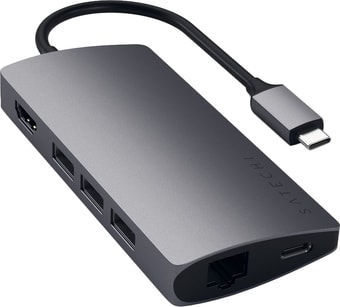 Док-станция Satechi Type-C Multi-Port Adapter 4K with Ethernet V2 ST-TCMA2M