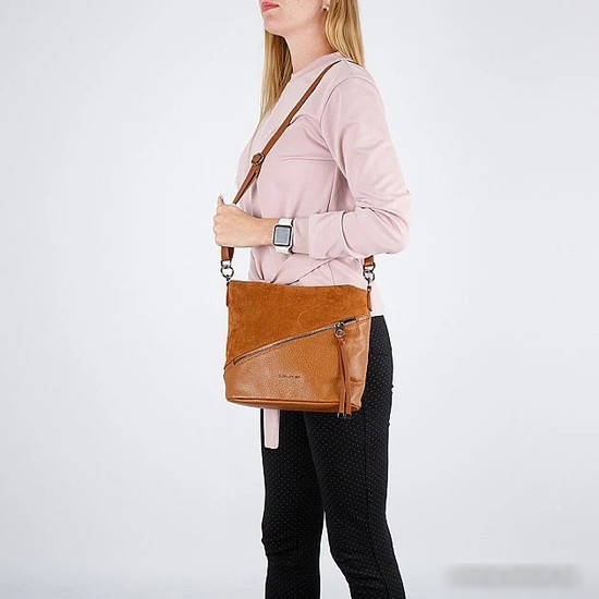 Женская сумка David Jones 823-6880-1-CGN (dark camel)