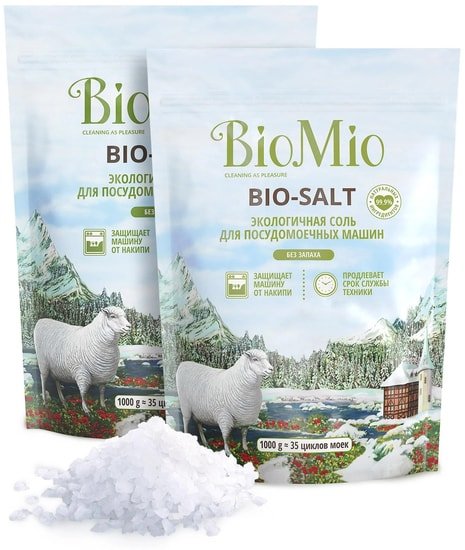 Соль для посудомоечной машины BioMio Bio-salt Экологичная 1 кг