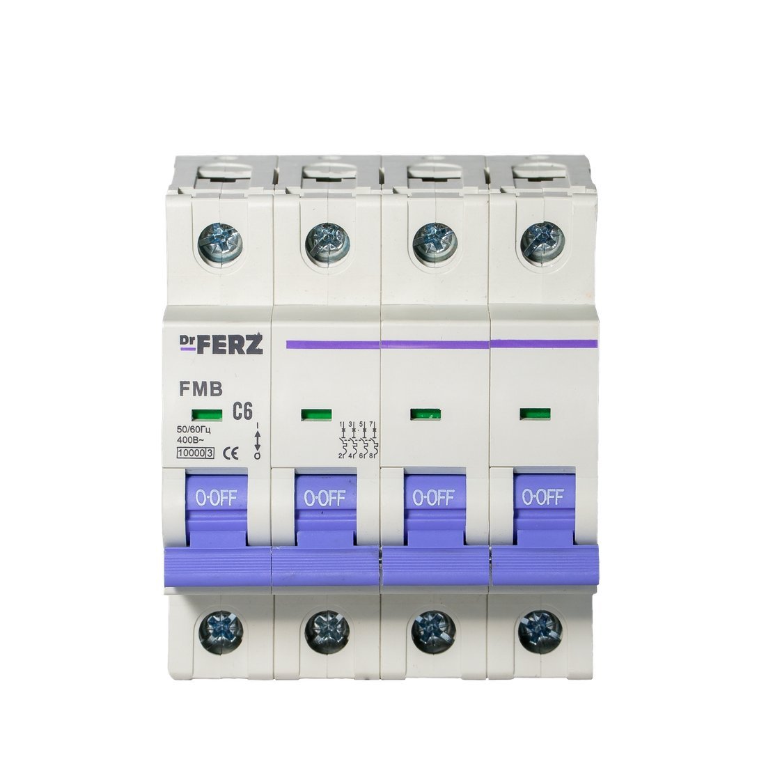Выключатель автоматический Dr.Ferz FMB-C 10kA 4P 06 C 21100148FERZ