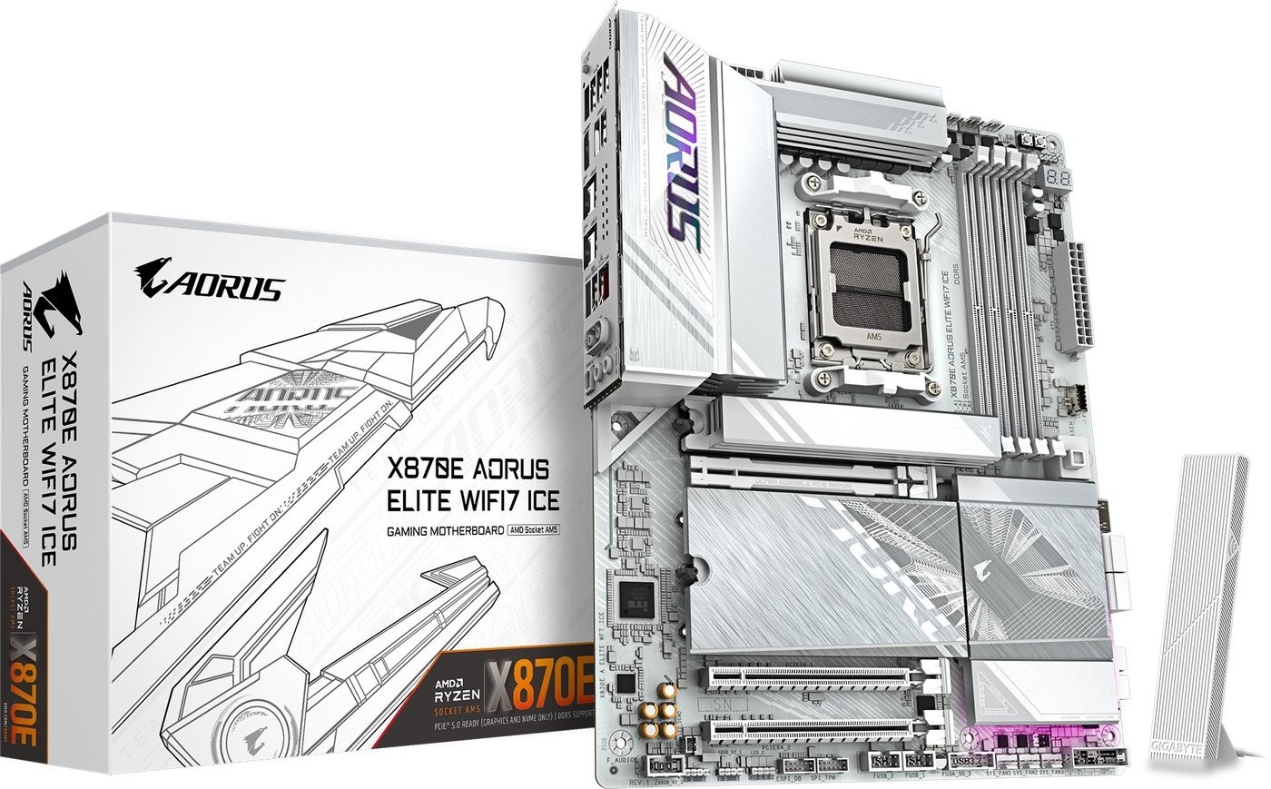 Материнская плата Gigabyte X870E Aorus Elite WiFi7 Ice