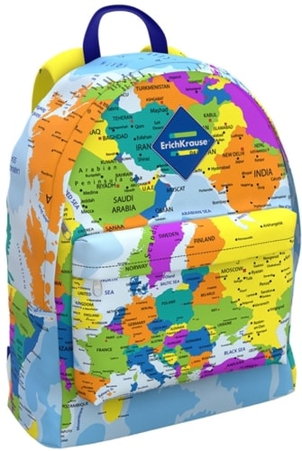 Городской рюкзак Erich Krause EasyLine 17L World Map 51759