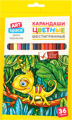 Набор цветных карандашей ArtSpace Милые зверушки CP_41023 (36 цв)