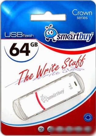 USB Flash Smart Buy 64GB Crown White (SB64GBCRW-W)
