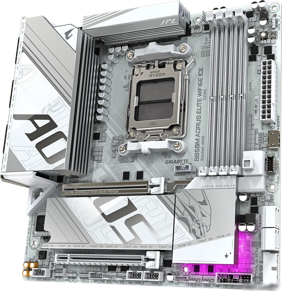 Материнская плата Gigabyte B850M Aorus Elite WiFi6E Ice (rev. 1.1)