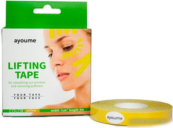 Тейп Ayoume Kinesiology Tape Roll 1 см x 5 м (желтый) Тейп Ayoume Kinesiology Tape Roll 1 см x 5 м (желтый)