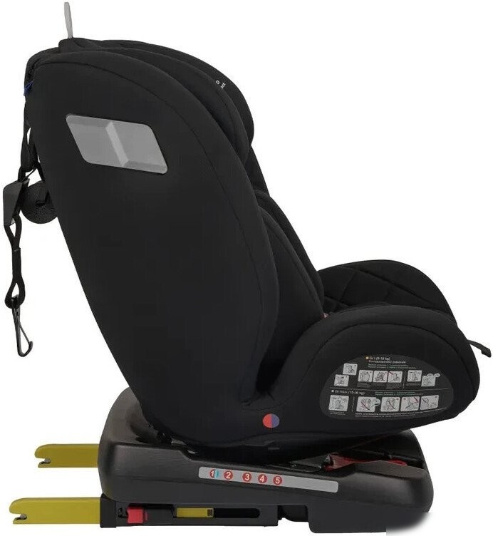 Детское автокресло Indigo Tourneo S Isofix (черный)