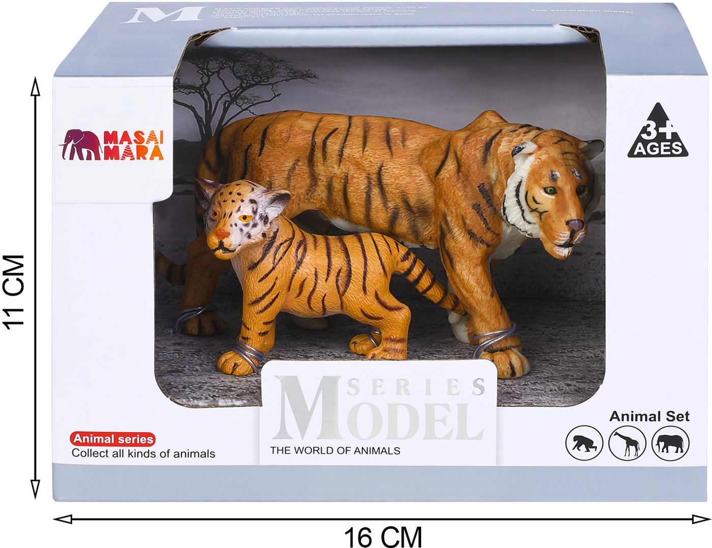 Набор фигурок Masai Mara Мир диких животных. Семья тигров MM211-105