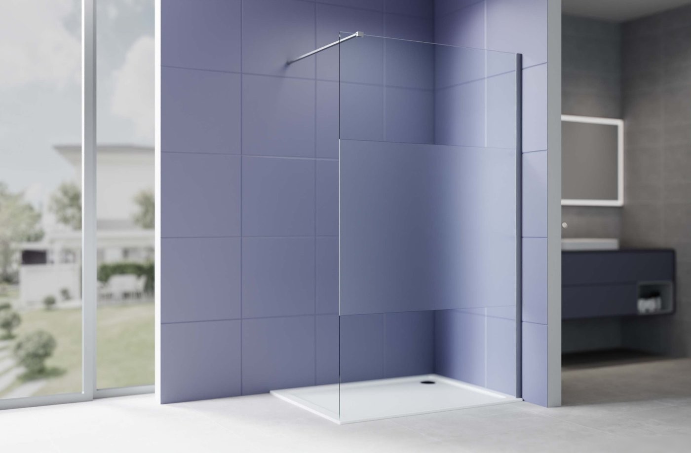 Душевая стенка Aquatek Walk in 140x200 AQ.WI.140.3GM