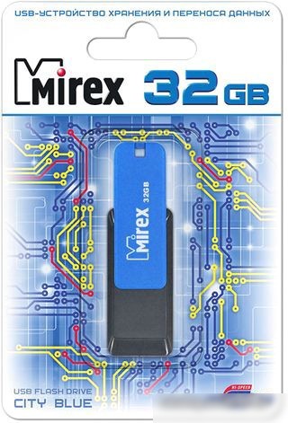 USB Flash Mirex Color Blade City 32GB (синий) [13600-FMUCIB32]