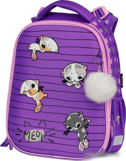 Школьный рюкзак Berlingo Kittens lilac RU07134L Школьный рюкзак Berlingo Kittens lilac RU07134L