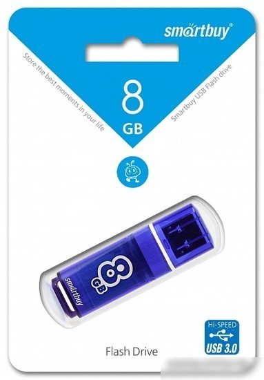 USB Flash Smart Buy Dark Blue 8GB [SB8GBGS-DB]