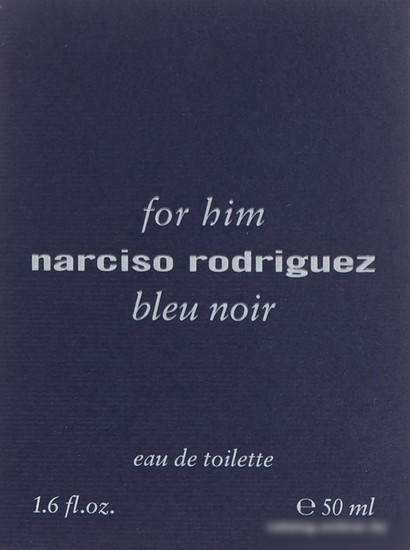 Narciso Rodriguez For Him Bleu Noir EdT (50 мл)