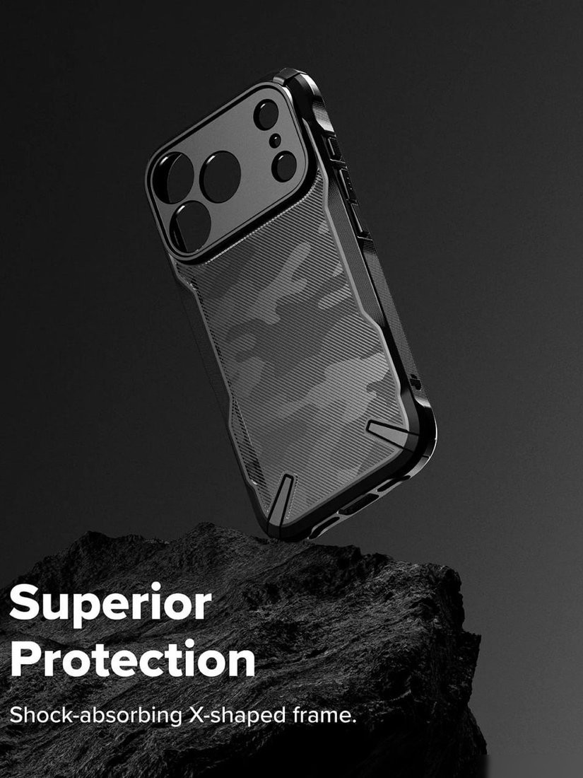 Чехол для телефона Ringke Fusion X для iPhone 17 Pro Max Camo Black
