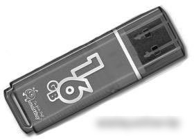 USB Flash Smart Buy Glossy Black 16GB (SB16GBGS-K)