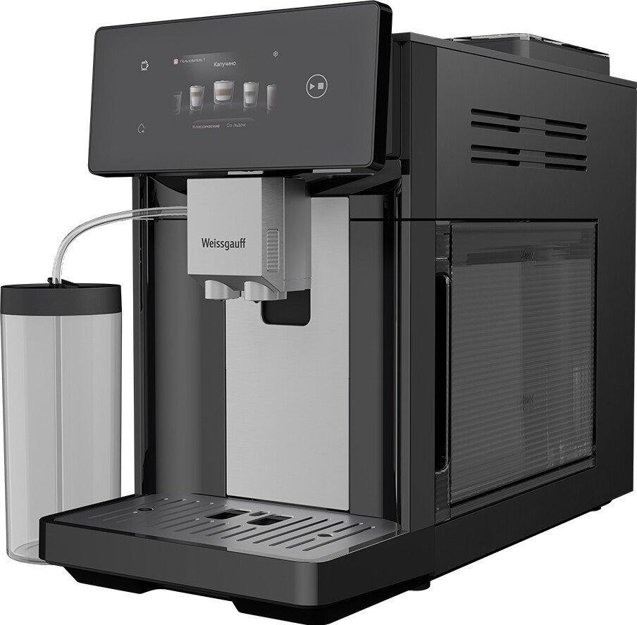 Кофемашина Weissgauff WCM-340 TFT Automatic Touch Cappuccino Nero