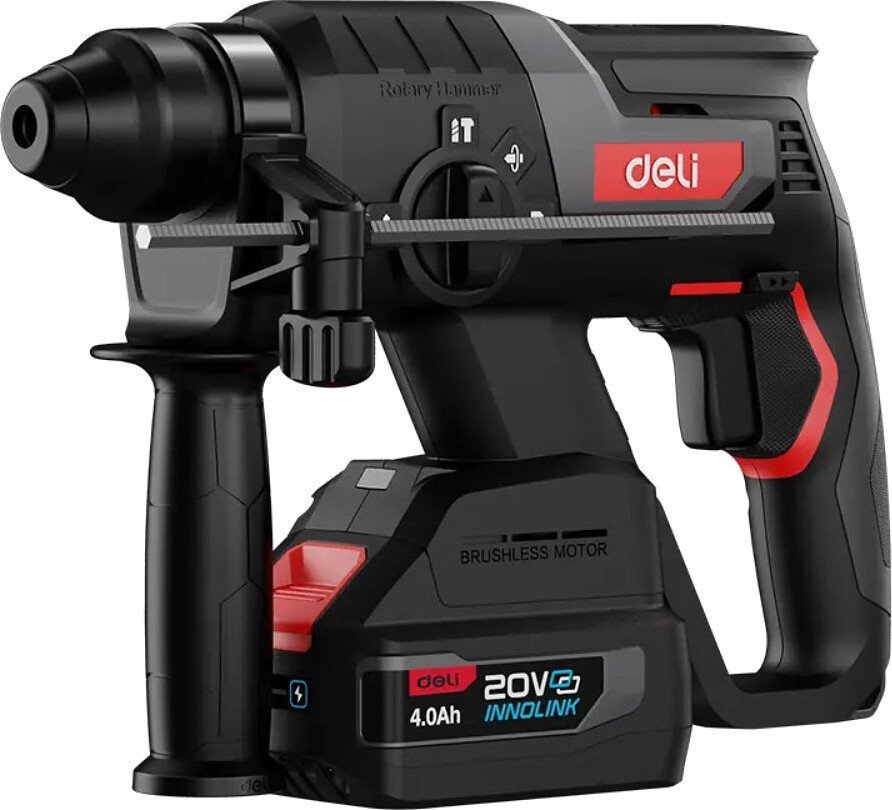 Перфоратор Deli EDE-DC20-2D4 (с 2-мя АКБ, кейс)