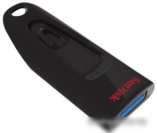 USB Flash SanDisk Ultra USB 3.0 Black 64GB (SDCZ48-064G-U46)