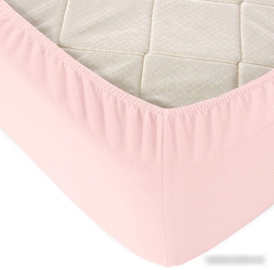 Постельное белье Alleri Трикотажная на резинке 80x200x20см (светло-розовый)