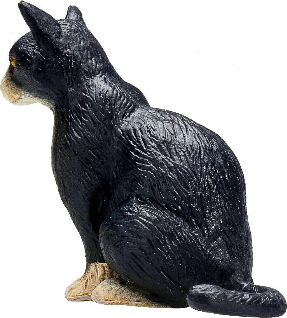 Фигурка Konik Кошка AMF1093 (черный/белый)