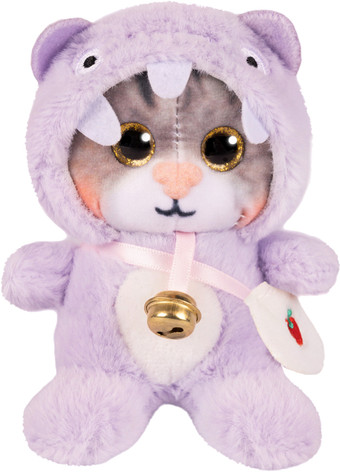 Классическая игрушка Maxitoys Котик в фиолетовом капюшоне 300523-7-2-12