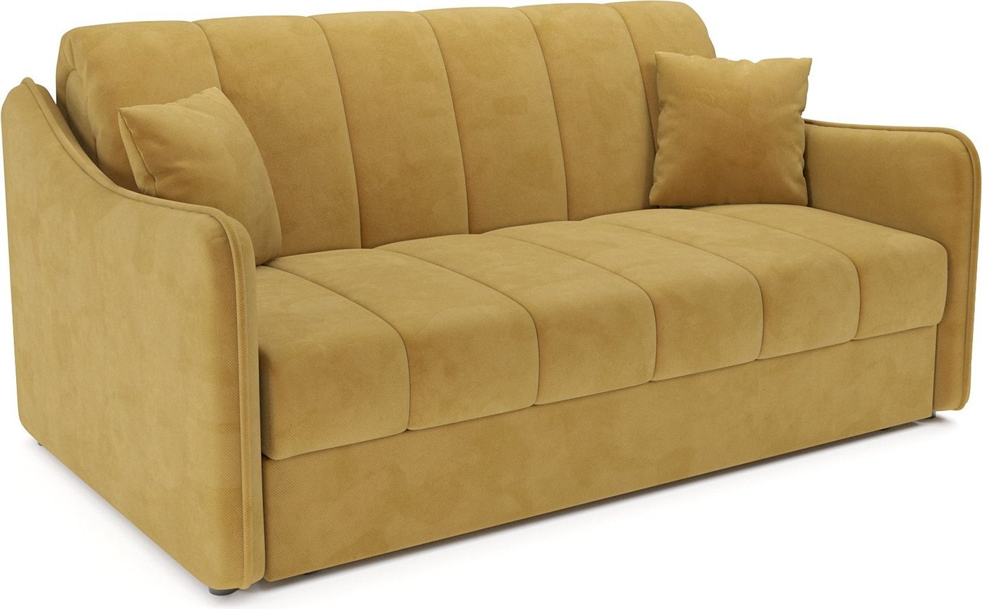 Диван Мебель-АРС Давос ППУ 180x200 см M2-111-46 (Cabrio 27 желтый)