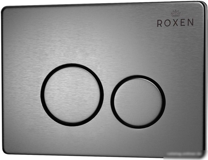 Унитаз подвесной Roxen Boro One Rimless 6 в 1 StounFix Slim 632475 (оружейная сталь/металл)