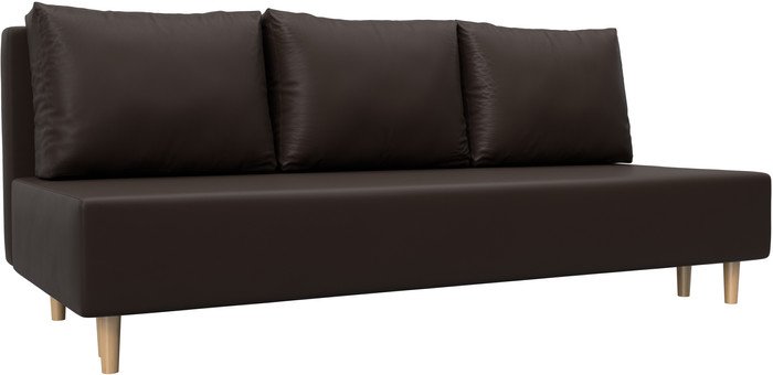 Диван Лига диванов Лига-033 121098 (экокожа коричневый)