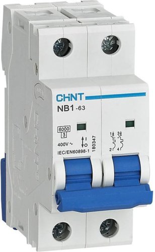 Выключатель автоматический Chint NB1-63 2P 16A 6кА D (DB) (R) 179672