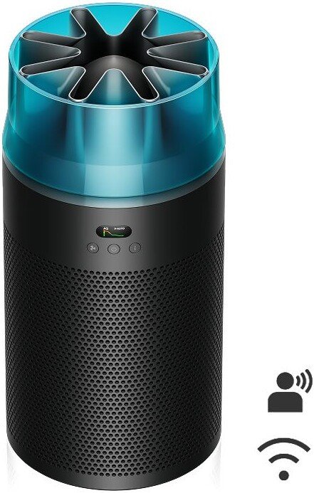 Очиститель воздуха Dyson HushJet Compact HJ10 (евровилка, черный/бирюзовый)