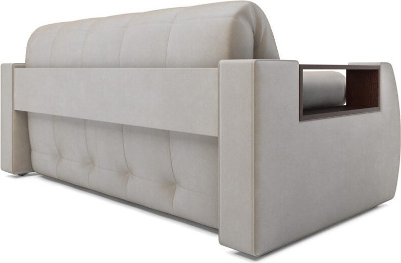 Диван Мебель-АРС Аккордеон Барон №3 ППУ 155x200 (бархат бежевый Star Velvet 6 Light Beige)
