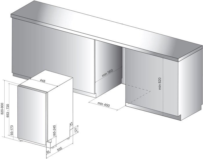 Посудомоечная машина Hotpoint-Ariston HSIO 3O23 WFE