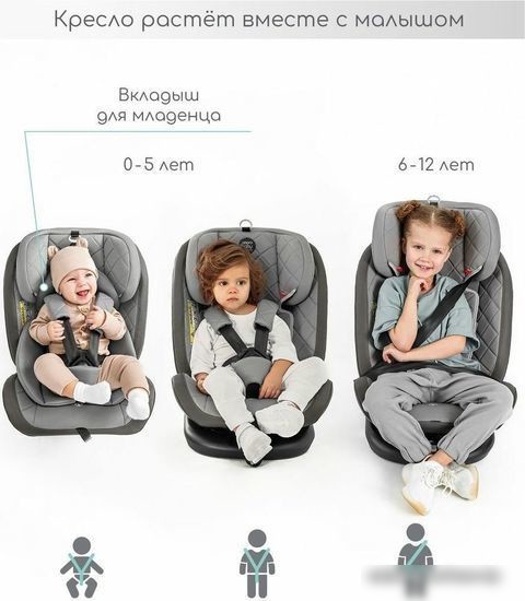 Детское автокресло Amarobaby Brilliant Isofix AMARO-2003-BrBi (бирюзовый)
