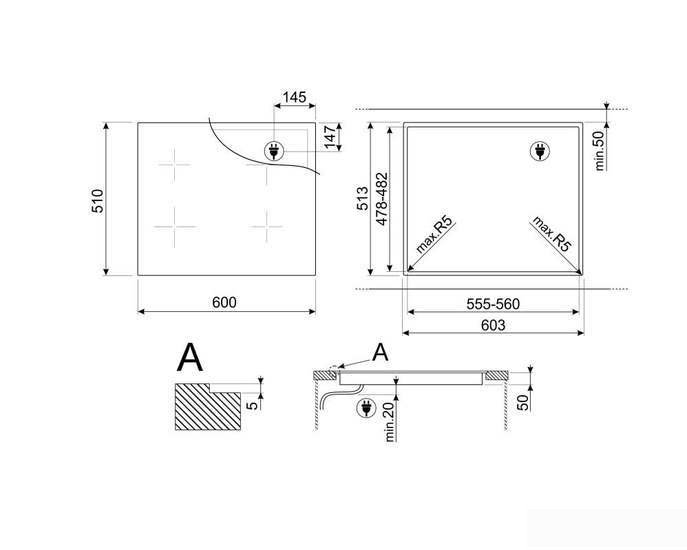 Варочная панель Smeg SIM3644D