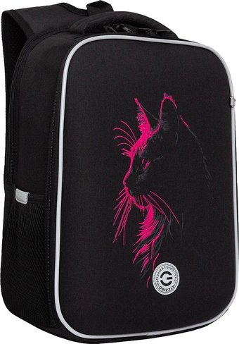 Школьный рюкзак Grizzly RAw-594-4 (черный/розовый)