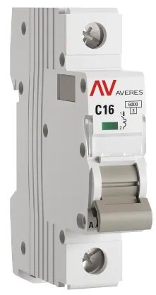 Выключатель автоматический EKF Averes AV-6 1P 16A (C) 6kA