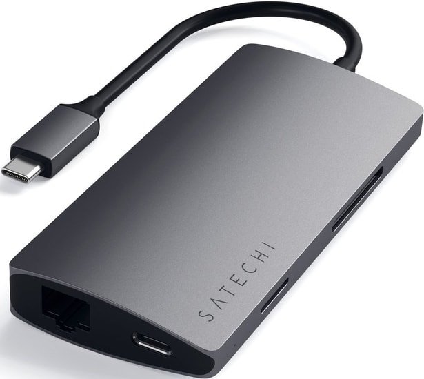 Док-станция Satechi Type-C Multi-Port Adapter 4K with Ethernet V2 ST-TCMA2M
