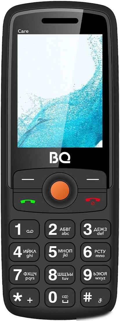 Кнопочный телефон BQ 2459 Care (черный)