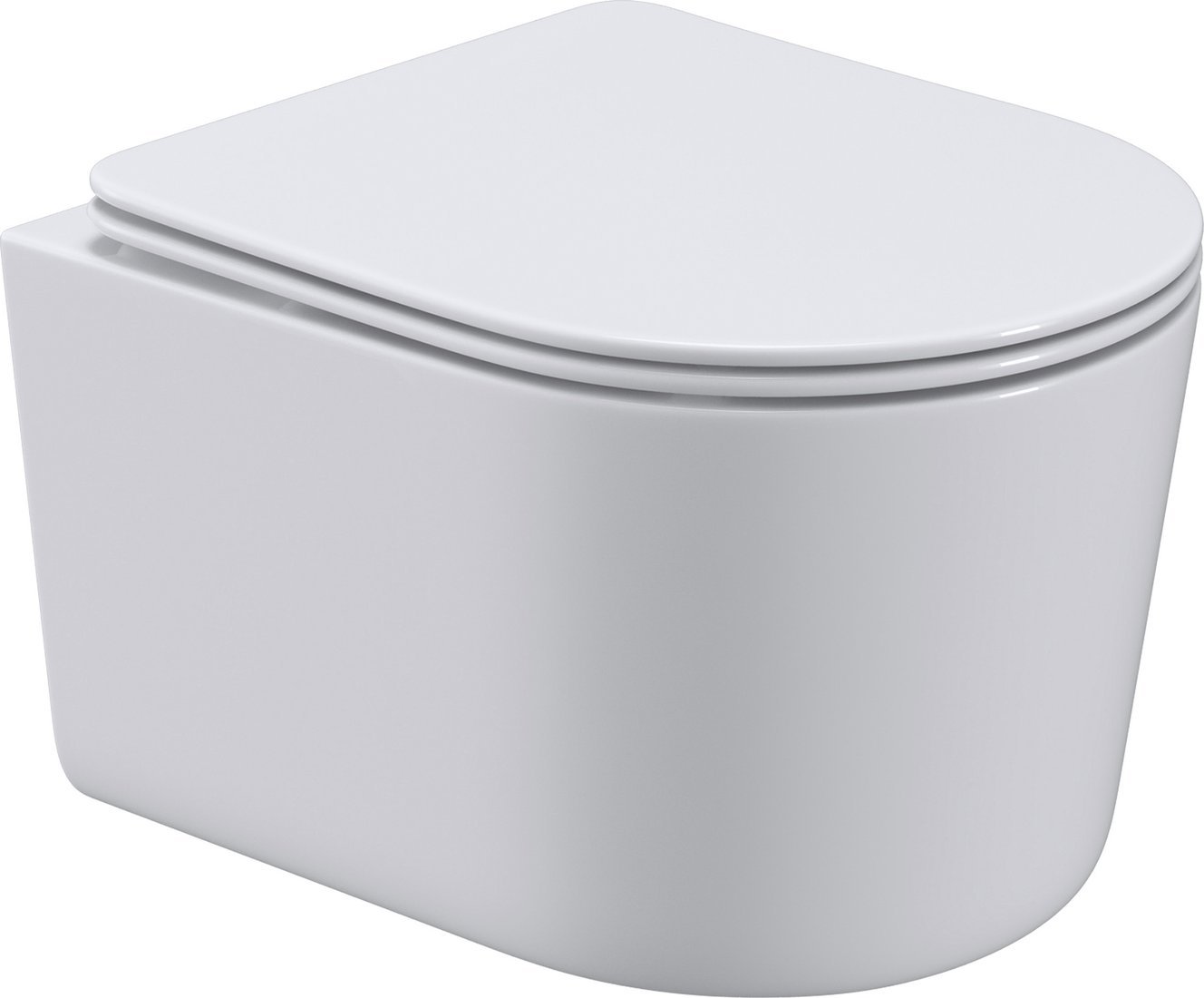 Унитаз подвесной Roxen Simple Compact в комплекте с инсталляцией StounFix Dual Fresh 6 в 1 868627 (кнопка: брашированное золото матовая)
