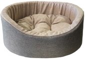 Лежак Homepet №2 82821 (49x43x17см, коричневый/розовый)