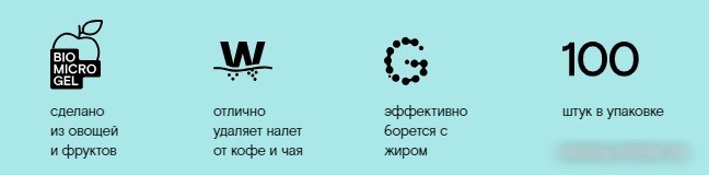 Таблетки для посудомоечной машины Wonder LAB Эко (100 шт)