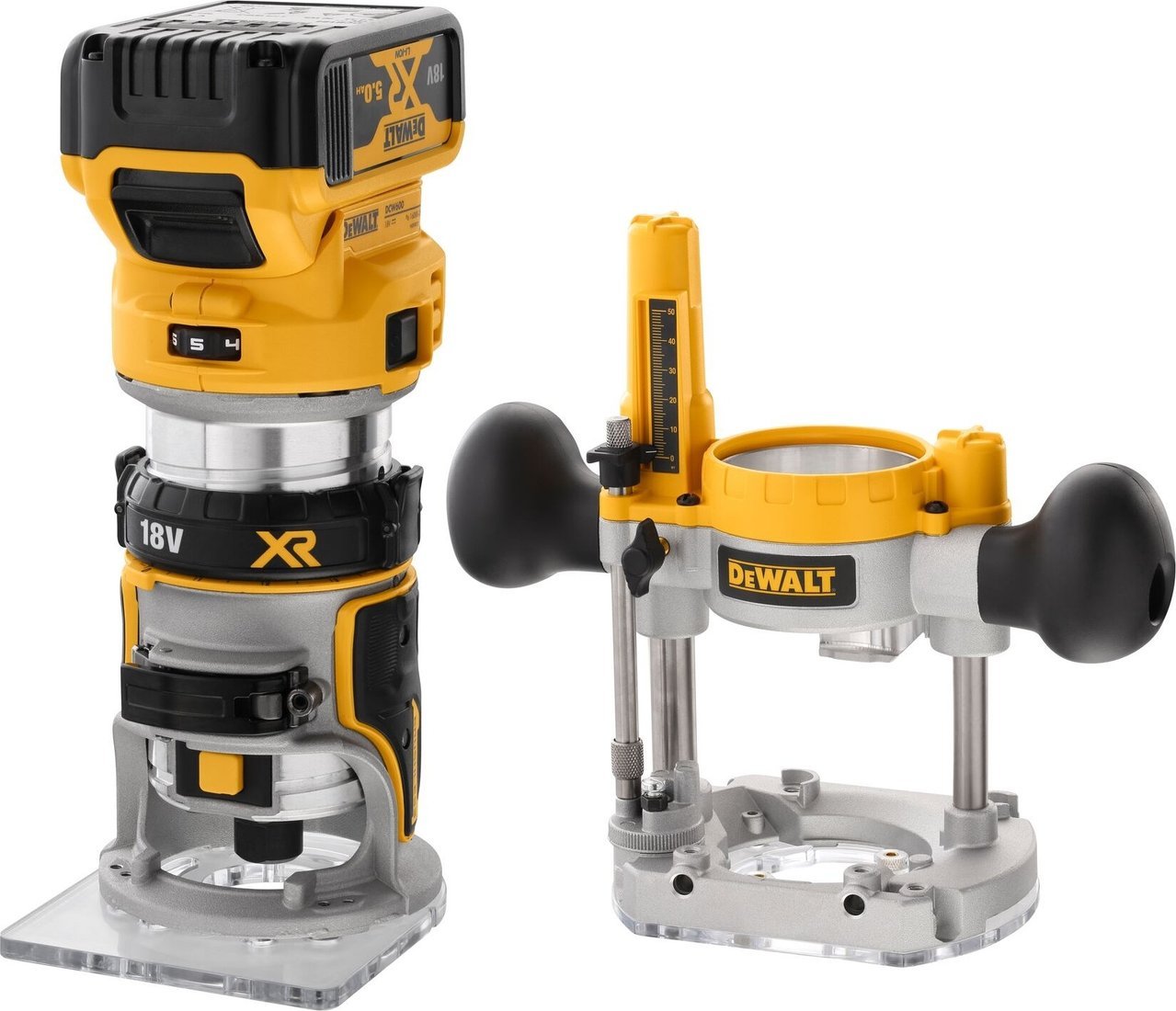 Вертикальный фрезер DeWalt DCW604P2 (с 2-мя АКБ, кейс)
