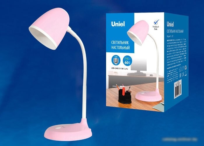 Настольная лампа Uniel TLI-228 PINK E27 UL-00003653