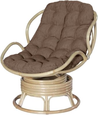 Кресло Мир Ротанга Papasan Mini 23/03В (белый/коричневый)