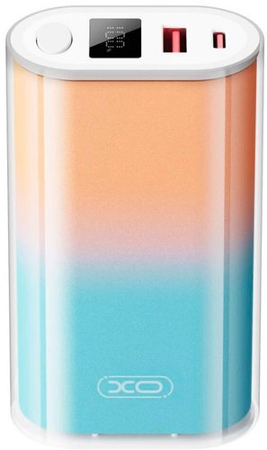 Внешний аккумулятор XO PR222 10000mAh (голубой/оранжевый)