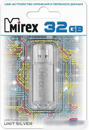 USB Flash Mirex Unit Silver 32GB [13600-FMUUSI32]