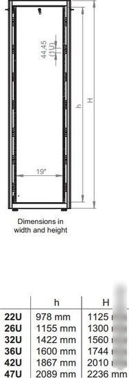 Шкаф телекоммуникационный Lande DYNAmic Basic LN-DB42U6060-BL-F 19" 42U